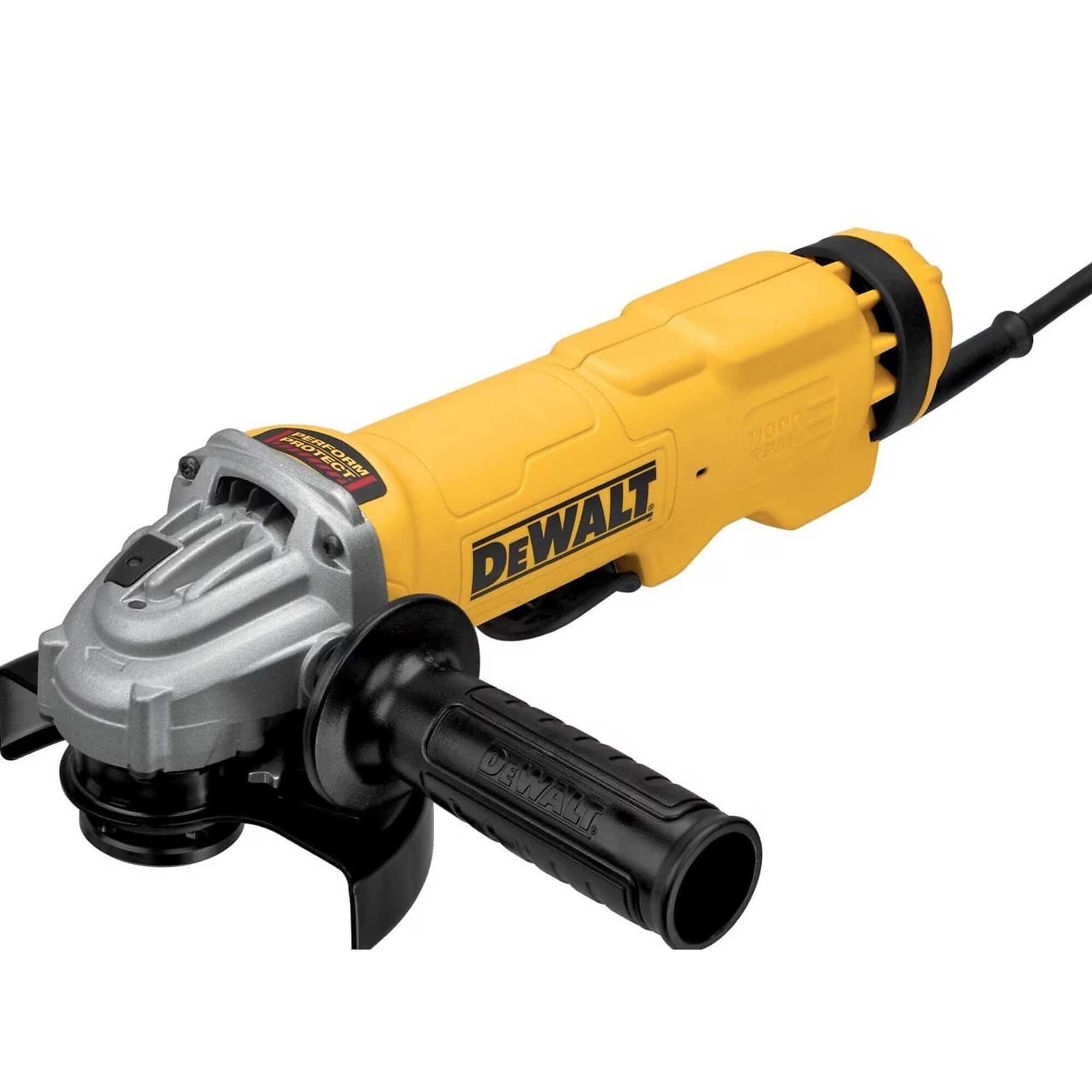 DEWALT, Angle Grinder, 4-1/2in.(115mm)- 5in. (125mm), Wheel Diameter 4.5 in, Amps 13 Model# DEWDWE43114N